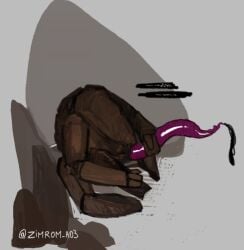 alien alien_genitalia big_genitalia big_penis black_cum ejaculating_cum ejaculation exophilia handjob project_hail_mary purple_penis rocky_(project_hail_mary)