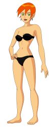 1girls accurate_art_style alpha_channel alternate_version_available barefoot ben_10 bikini black_bikini cartoon_network earrings feet female female_only for_sticker_use future_gwen green_eyes gwen_tennyson hand_on_hip looking_at_viewer medium_breasts navel no_background png red_hair short_hair solo sticker_template toadd95 transparent_background transparent_png