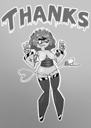 android big_ass big_butt big_nipples big_thighs big_tits big_titties curvaceous curvaceous_female curvaceous_figure curvy curvy_figure curvy_hips doitindiconsfw female female_focus female_only glitch_productions gray_hair humanoid juicy_pussy monochrome murder_drones nipples nude nude_female pussy pussy_juice short_hair v_(murder_drones)