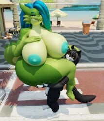 big_ass big_breasts breasts bubble_butt cleavage female furry huge_ass huge_breasts nipples notsafeforgek tagme thick_thighs wide_hips