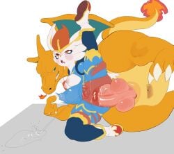 2026 2_horns abdominal_bulge absurd_res ahegao anal anal_penetration anthro anus areola big_penis biped blue_bodysuit blue_clothing blue_skinsuit blush blush_lines blush_stickers bodily_fluids bodysuit boots breasts charizard cheek_tuft cinderace claws clenched_teeth clitoris clothing darkened_anus deep_penetration drooling duo ejaculation erection facial_tuft female feral fire flaming_tail footwear generation_1_pokemon generation_8_pokemon genital_fluids genitals green_eyes hi_res horn huge_penis knot knotted_penis looking_pleasured lying male male/female medium_breasts nintendo nipples on_side open_mouth orange_body orange_skin penetration penis pink_penis pokemon pokemon_(species) puffy_areola pupils red_anus red_eyes red_nose red_vulva saliva sex sharp_teeth shoes simple_background size_difference skeleton265 skinsuit slit_pupils snout sweat sweaty_face tail teeth tight_clothing torn_bodysuit torn_clothing torn_skinsuit triangle_nose tuft vaginal_fluids vaginal_squirting vein veiny_penis vulva white_background white_body white_pupils white_skin wings yellow_inner_ear