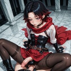 1:1 1:1_aspect_ratio ai_generated anal anal_penetration anal_sex anime anime_style big_ass big_dick big_penis black_hair crossdressing femboy flat_chest flat_chested gay genderswap genderswap_(ftm) lips male male_only otoko_no_ko otokonoko penis red_hair ruby_rose rwby sex sissy tomgirl trap twink uncensored veiny_penis yaoi