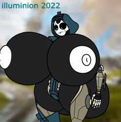 2d apex_legends ash_(apex_legends) ash_(titanfall) huge_ass huge_breasts hyper illuminion