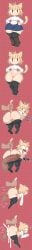 1boy 1girls anime catgirl comic dialogue mehdrawings neco-arc shortstack tagme thicc thick_thighs tsukihime