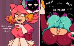 anti_groove catgirl cum cum_inside deltarune instant_loss_2koma mating_press salchipapaasada tail
