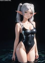 1girls 2d ai_generated bare_shoulders belly bikini bikini_bottom bikini_top blue_eyes blush breasts chest cute detailed elf elf_ears elf_female elf_girl eye_contact eyelashes eyeshadow female female_only fit fit_female focus frieren frieren_beyond_journey high_quality legs light-skinned_female light_skin lips lipstick long_hair makeup mascara medium_breasts midriff nai_diffusion nero100 nipples no_bra outdoors outside pale-skinned_female pale_skin party petite petite_body petite_female ponytail seductive seductive_eyes seductive_look side_ponytail skinny skinny_girl sliver_hair small_breasts sousou_no_frieren stable_diffusion swimsuit swimwear tagme teenage_girl teenager thighs thin thin_female thin_waist topless very_long_hair white_hair young