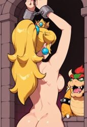 ai_generated bowser chained large_breasts naked_female perfect_ass princess_peach