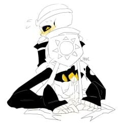 2d animated_skeleton blush bodily_fluids cum cum_inside dream_sans dream_sans_(fan_character) dreamtale dreamtale_(undertale_fanfiction) embarrassed heki_(artist) humanoid looking_back looking_behind male_only sans sans_au sitting skeleton tagme tears undertale undertale_(series) undertale_au undertale_fanfiction yellow_blush yellow_eyes