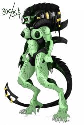 1girls adoptable alien alien_(franchise) alien_girl alien_vs_predator claws erect_nipples female female_xenomorph fusion nelsonnoir predalien predator_(franchise) solo tail xenomorph yautja