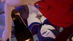 16:9_aspect_ratio 1boy 1girls 3d 3dimmanimations animated balls bed blue_eyes breasts clothed_female_nude_female cum diluc_(genshin_impact) erection extremely_large_filesize female genshin_impact hat high_resolution large_filesize legs_up long_hair looking_at_another looking_at_viewer male missionary_position moaning mona_(genshin_impact) mp4 nakadashi naughty_face nipples orgasm pale_skin penis purple_hair pussy red_hair semen sex skin_tight small_breasts sound spread_legs straight testicles thighs tied_hair twintails undressing vagina vaginal video wide_hips