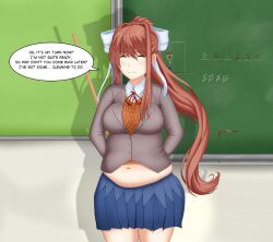monika (doki doki literature club) from doki doki literature club by tight-fit