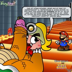 blargsnarf bowser castle cuck cuckold edit fairysexhentalia female german_text goombella human koopa lava male mario mario_(series) netorare nintendo ntr paper_mario penis praise praising ring straight translated