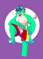 1boy 2022 animal_genitalia animal_penis anthro bottomwear boxers brawl_stars buzz_(brawl_stars) erection furry green_body green_skin humanoid humanoid_genitalia humanoid_penis kisaxer! male male_focus male_only no_humans open_clothes penis red_boxers red_shorts red_swimwear red_underwear scalie shorts solo supercell swimwear tagme underwear