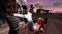 3d blowjob crossover dbd dead_by_daylight foot_lick onryo philip_ojomo the_ring yamamura_sadako zombie