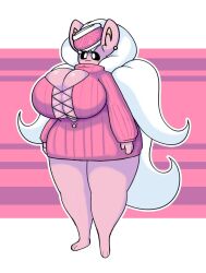 anthro big_breasts breasts cinccino dewbber female pokemon tagme