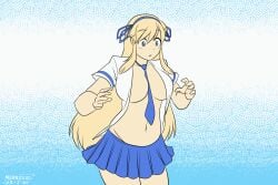 1girls animated belly_expansion breast_expansion gif growing growth huge_breasts hyper hyper_belly hyper_breasts hyper_pregnancy katsuragi_(senran_kagura) marrazan pregnant senran_kagura tagme