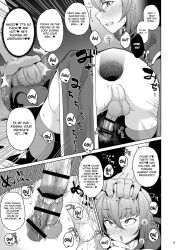 big_penis bigger_dom bigger_male black_and_white clothes comic dialogue femboy gay gay_sex hypnosis priest small_sub smaller_male tagme