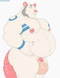 2022 absurd_res animal_genitalia animal_humanoid anthro balls bara_tiddies bara_tits barazoku beard belly big_balls big_belly big_chest big_muscles big_nipples big_pecs body_hair buckteeth chest_hair ear_piercing eyebrows facial_hair fully_sheathed fur genitals gigantic_chest gigantic_pecs hi_res holding_belly huge_chest huge_muscles huge_pecs humanoid large_pectorals male male_only mammal man_boobs man_breasts massive_chest massive_pecs moobs murid murine musclegut muscular muscular_anthro muscular_male navel nipple_piercing nipples nude overweight overweight_anthro overweight_male pecs penis penis_tip piercing rat rodent sheath sideburns simple_background solo standing tattoo teeth thick_thighs tuft tylerstark white_background