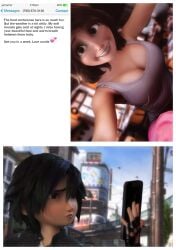 2girls 3d big_breasts big_hero_6 breasts cass_hamada cellphone cleavage comic disney female funny girl gogo_tomago humor lesbian marvel rastifan