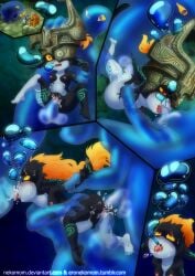 drowning midna nekomom nintendo nipples nude rape tagme the_legend_of_zelda twilight_princess underwater underwater_sex