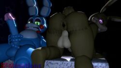 2boys 3d animated animatronic ass balls butt cum cum_in_mouth dick ejaculation erection feet_on_penis fellatio femboy five_nights_at_freddy's five_nights_at_freddy's:_help_wanted five_nights_at_freddy's_2 fnaf footjob fuckboy furry gay glitchtrap jerking looking_at_viewer looking_back male/male male_only mouth_open oral presenting_ass rabbit robot sfmmations short_playtime sound sucking tagme toy_bonnie_(fnaf) video yaoi