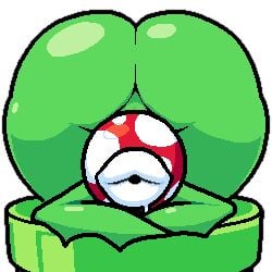 2d ambiguous_gender ass big_ass big_butt big_lips big_lips_no_eyes bimbo bimbo_lips bubble_ass color colored edit huge_ass hyper_ass mario_(series) nintendo nsfwoaf pipes piranha_plant pixel_art plant plantie seductive_mouth transparent_background