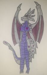 anthro bakugan_battle_brawlers breast dragoness female scalies vagina wavern wavern_(bakugan) wings