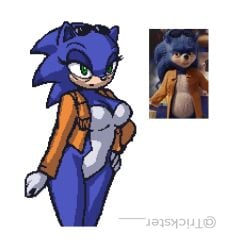 artist_name breasts character_name chip_'n_dale_rescue_rangers chip_'n_dale_rescue_rangers_(2022_film) disney eye_bags female green_eyes jacket pixel_art rule_63 screenshot_insert sega solo sonic_(series) sonic_the_hedgehog sonique_the_hedgehog thick_thighs thighs trickster_(artist) twitter_username ugly_sonic