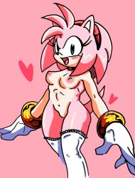 amy_(disambiguation) amy_rose anthro bracelet clothing eulipotyphlan female fur gloves hair handwear hedgehog hi_res jewelry leg_markings mammal markings no_pussy pink_body pink_fur pink_hair randomguy999 sega socks_(marking) solo sonic_(series) sonic_the_hedgehog_(series)