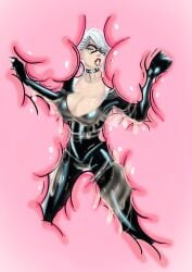 1girls 2018 big_breasts black_cat_(marvel) bodysuit breasts breath breathing captured choker chu_creations felicia_hardy female female_focus female_only flesh_wall helpless inside inside_creature inside_view lips marvel marvel_comics mask masked_female meat_wall mucus red_lips seductive_look spider-man_(series) struggling struggling_to_get_out tagme tight_clothes tight_clothing trapped voluptuous voluptuous_female vore wet white_hair