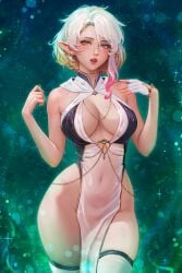 1futa blonde_hair clothed clothing dress fusion futa_only futanari gwelda_(prywinko) gwen_stacy light-skinned_futanari light_skin marvel pointy_ears princess_zelda prywinko short_hair small_penis solo spider-man:_across_the_spider-verse spider-man:_into_the_spider-verse spider-man_(series) standing tears_of_the_kingdom the_legend_of_zelda thick_thighs white_hair wide_hips zelda_(tears_of_the_kingdom)