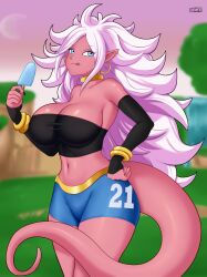 android_21 android_21_(good) chronosth1 deviantart dragon_ball dragon_ball_fighterz gummslime gumroad majin_android_21 patreon tagme