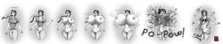 air_inflation air_lactation breast_expansion breast_pop bursting comic derrykennen eyes_bulging greyscale hip_expansion hourglass_figure inflation leaking_air monochrome nipples popping puffed_cheeks tagme