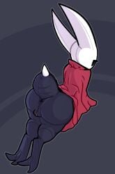 3_toes anthro anus arthropod arthropod_abdomen arthropod_abdomen_genitalia arthropod_abdomen_pussy ass bottomless clothed clothing feet female genitals hollow_knight horn hornet_(hollow_knight) insects pussy robe solo stinger team_cherry tfzn toes