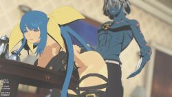 1boy 3d abs animated blue-skinned_male blue_hair blue_skin bouncing_breasts breasts cheating_(relationship) clothed_sex colored_skin commission cumskeleton dizzy_(guilty_gear) female from_behind grey_hair guilty_gear guilty_gear_strive guilty_gear_xrd happy_chaos indoors interior jellyfishjubilee large_breasts long_hair loop looping_animation muscular muscular_male netorare ntr opennsfwsp orange_eyes rape repost rougenine sex sex_from_behind slapping_ass sound sound_edit sound_effects spanking straight thick_thighs thigh_strap thighs twintails very_long_hair video wide_hips x-shaped_eyewear