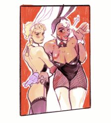 bunnysuit crossdressing giorno_giovanna guido_mista jojo's_bizarre_adventure only_male tagme vento_aureo