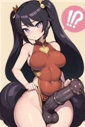 1futa ai_generated big_penis china_dress chinese_clothes futa_only futanari horse_penis horsecock horsecock_futanari huge_cock human_with_animal_genitalia human_with_horsecock loincloth loincloth_aside loincloth_dress solo_futa thick thick_penis thick_thighs