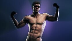 1boy 3d 3d_model activision bara bara_tits barazoku bettybattaglia call_of_duty call_of_duty_modern_warfare_2_(2022) completely_nude completely_nude_male flexing_bicep gay male male_focus male_nipples male_only manly modern_warfare muscular_male nipples nude phillip_graves solo solo_male yaoi