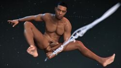 3d 3d_(artwork) 3d_model dark-skinned_male dark_skin flaccid flaccid_cock flaccid_penis gay male male_focus male_only marvel melanin miles_morales miles_morales_(playstation) naked naked_male night nighttime nsfw nude nude_male solo solo_focus solo_male spider-man spider-man:_miles_morales_(ps5) spider-man_(series) starry_background starry_sky yaoi young_adult