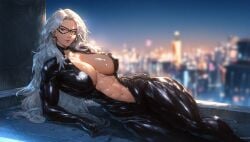 1girls 2024 abdominals abs ai_generated big_breasts black_cat_(marvel) blue_eyes bodysuit breasts bursting_breasts choker city city_background collar curvaceous curvaceous_body curvaceous_female curvaceous_figure curvaceous_hips curvy curvy_body curvy_female curvy_figure curvy_hips domino_mask dragstaria earrings eyemask felicia_hardy female hips huge_breasts large_breasts light-skinned_female light_skin marvel marvel_comics mask masked masked_male massive_breasts muscular muscular_female open_bodysuit open_clothes rooftop seductive seductive_look shiny shiny_breasts shiny_clothes shiny_skin skin_tight spider-man_(series) superheroine thick thick_breasts thick_hips thick_thighs thief tight_clothes tight_clothing unzipped unzipped_bodysuit voluptuous voluptuous_futa white_background white_fur white_hair wide_hips