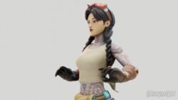 2girls 3d animated anonymolyart beanie black_hair black_lipstick blue_eyes body_size_growth breast_expansion breasts brown_hair crop_top english_dialogue english_voice_acting expansion female fortnite giantess gloves goggles grabbing grabbing_own_breast growth gun holding holding_object jacket jules_(fortnite) laser long_hair looking_at_viewer mini_giantess mp4 pants ray_gun shirt skye_(fortnite) sound tagme talking_to_viewer tattoo tattoos twintails video voice_acted