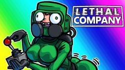 ass boobs genderswap_(mtf) lethal_company nogla rule_63 shitpost suit tits vanossgaming youtube youtube_thumbnail youtuber