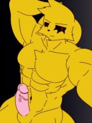 1boy abs anthro balls ballsack bara burebure canine erection foreskin genitals intact looking_at_viewer los_compas male male_only mammal mcyt mikecrack mikecrack.exe muscular_male naked nude_male pecs penis pose retracted_foreskin scrotum solo testicles uncut veiny_penis yellow_fur youtube youtube_hispanic youtuber