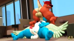 3d 3d_(artwork) anthro anthro_on_anthro anthro_only anthro_penetrated anthro_penetrating anthro_penetrating_anthro anthrofied balls ballsack blowjob bottomless bottomless_male charmeleon completely_nude completely_nude_male erect_nipples erect_penis erection gay gay_sex light_blue_yoshi male male/male male_only male_penetrated male_penetrating male_penetrating_male mario_(series) masturbating masturbation muscular muscular_anthro muscular_male nintendo nipple_pinch nipple_tweak nipples nude nude_male oral oral_penetration oral_sex pecs pectorals penetration penis penis_out pokémon_(species) pokemon saiyangoku4_(artist) sfm source_filmmaker veiny veiny_penis yoshi