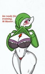 anthro blush bra clothing female gardevoir hi_res nintendo pace-maker panties pokémon_(species) pokemon pokemon_(species) solo sweater topwear underwear video_games