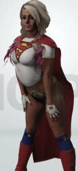 1girls 3d agent_4_tea_se7en alexa_bliss belt blonde_hair boots cape crop_top dc dc_comics gloves hands_on_hips kneehighs panties posing socks supergirl_(cosplay) superman_(series) underwear wwe wwe_2k19 wwe_diva