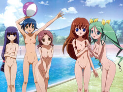 5girls everyone kuroki_manatsu multiple_girls munakata_michiru nude nude_filter photoshop tachibana_ichika takamura_keiko takigawa_satsuki uncensored utakata zenra