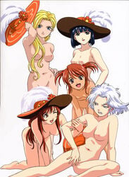 breasts coquelicot erica_fontaine flat_chest glycine_bleumer kitaoji_hanabi kitaooji_hanabi lobelia_carlini sakura_taisen sakura_wars small_breasts uncensored