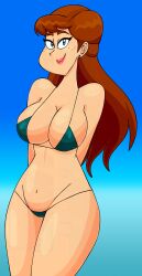 anna_(frozen) breasts brown_hair disney female female_only frozen_(film) looking_at_viewer madoldcrow1105 solo