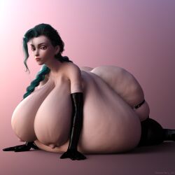 3d ass ass_up bbw belly big_ass big_belly big_breasts blue_hair breasts bury-she cellulite fat fat_ass huge_belly huge_breasts jinx_(league_of_legends) league_of_legends obese overweight overweight_female thick_thighs thighs weight_gain